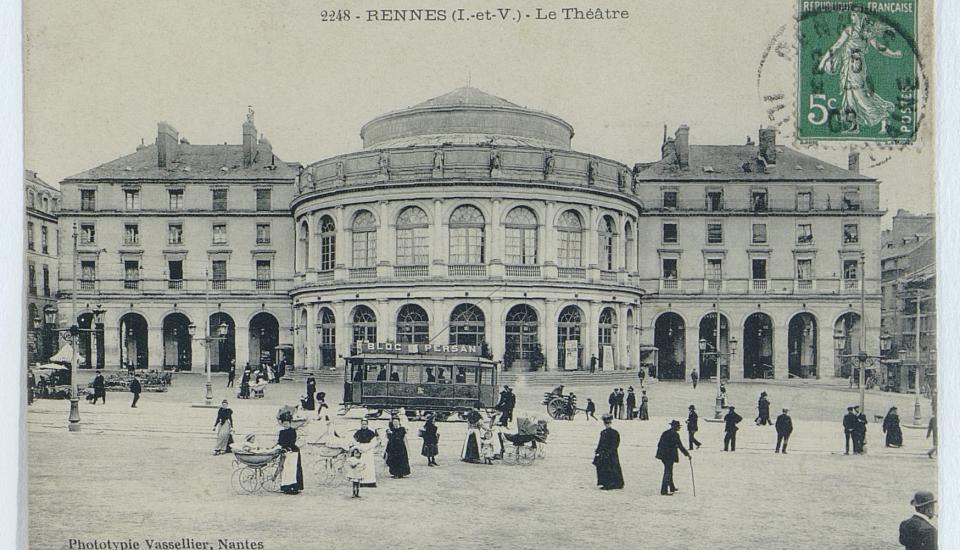 carte postale © Archives de Rennes