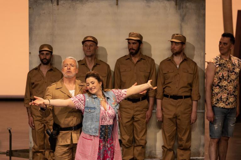 Belcore cherchant à séduire Adina